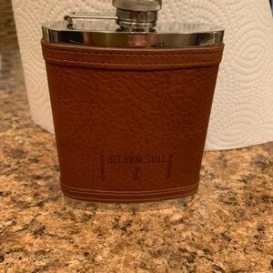 J. Crew Brown Leather Flask